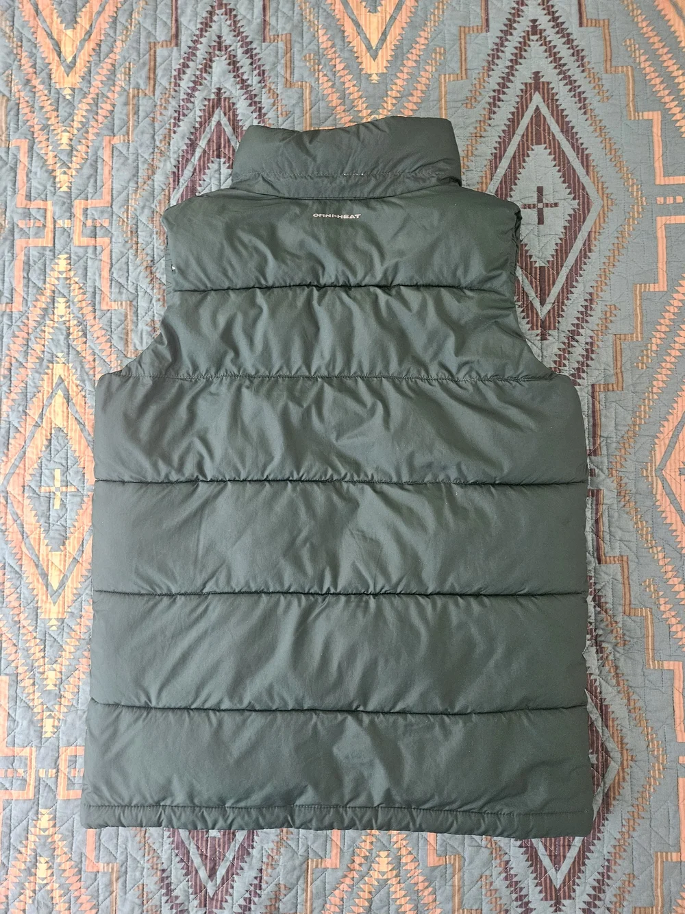 Columbia Kids' Dark Green Puffer Vest With Omni Heat